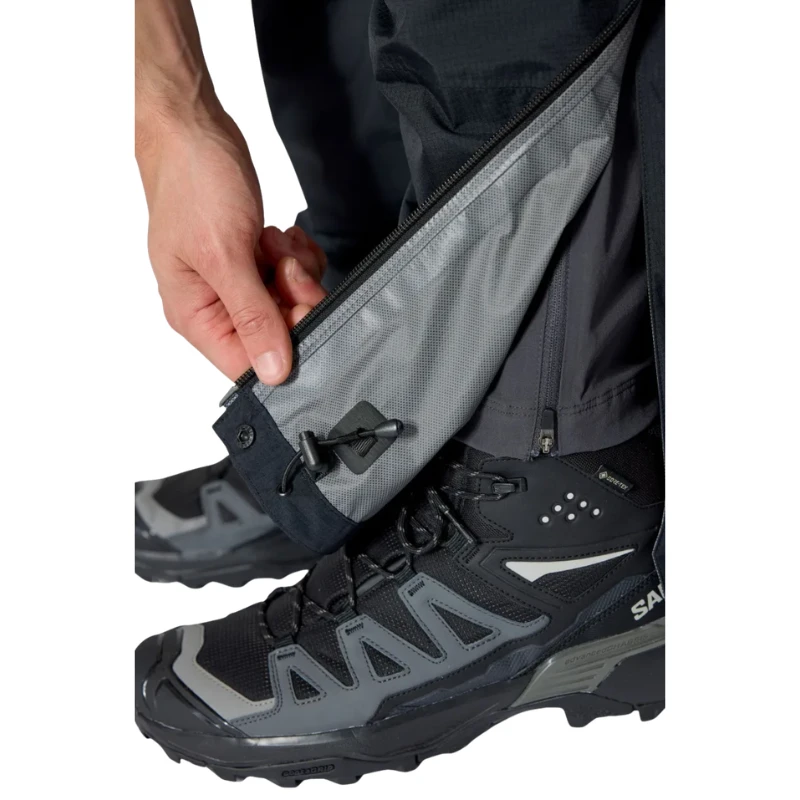 Vyriškos kelnės nuo lietaus Rab Downpour Mountain Pants Short Leg - Juoda - L
