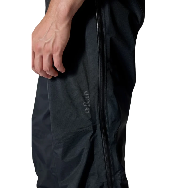 Vyriškos kelnės nuo lietaus Rab Downpour Mountain Pants Short Leg - Juoda - L