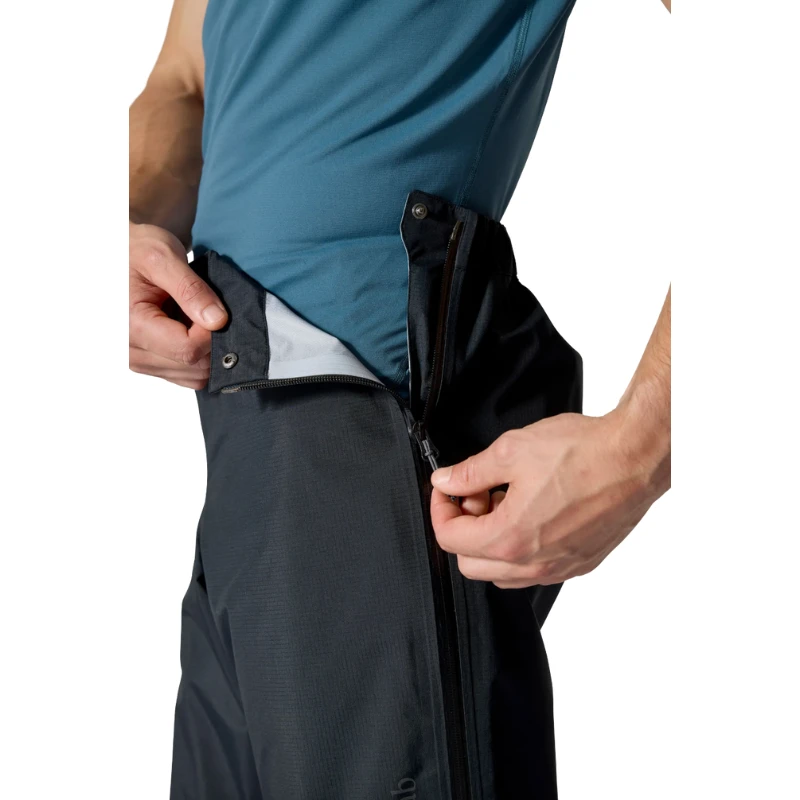 Vyriškos kelnės nuo lietaus Rab Firewall Mountain Pants Regular Leg - Juoda - M