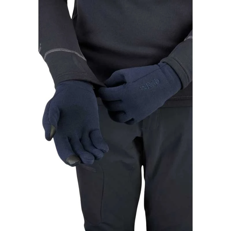 Vyriškos pirštinės Rab Power Stretch Contact Gloves - Juoda - L