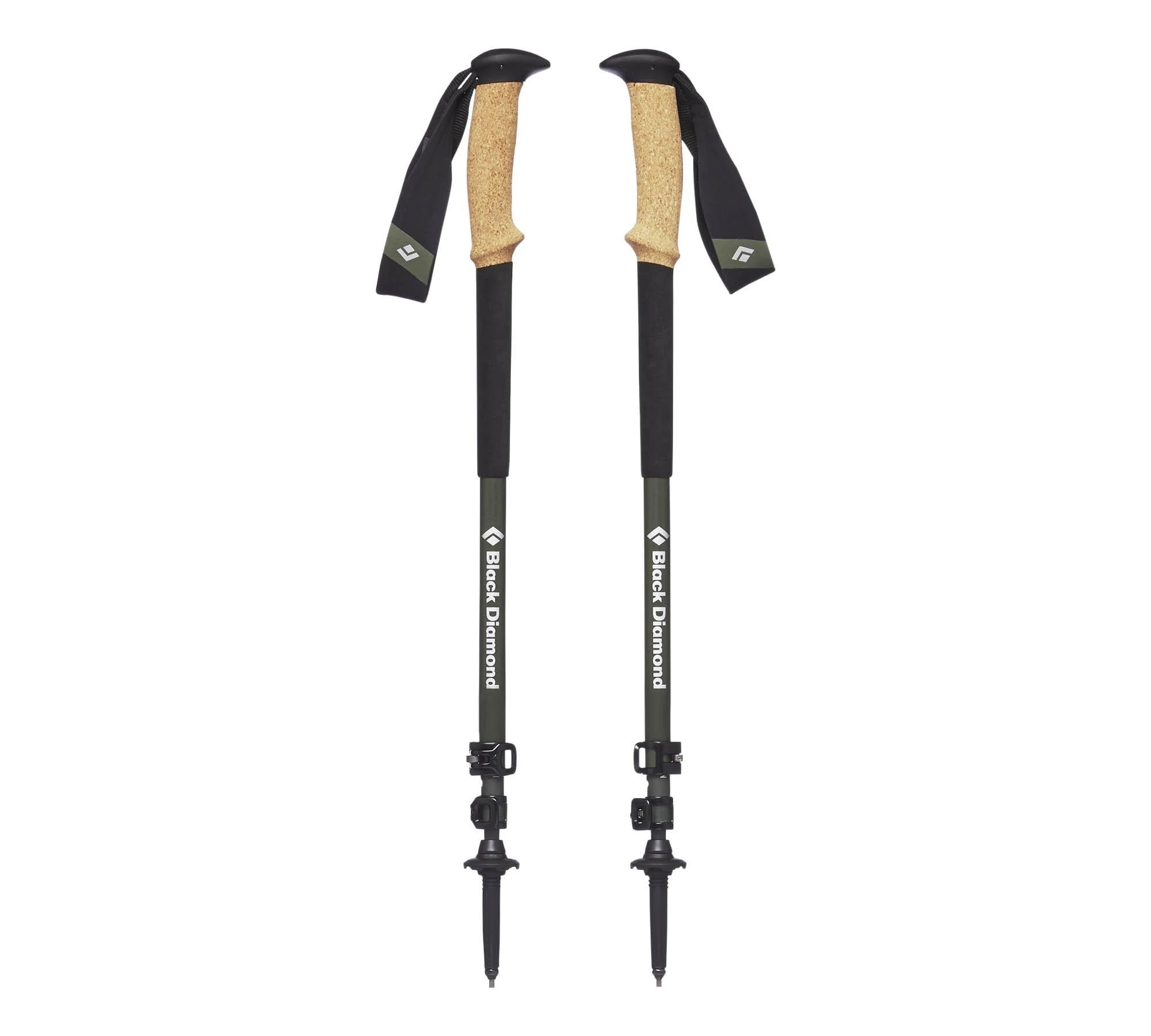 Black Diamond JAV Juodas Diamond Alpine Carbon Cork ėjimo lazdos