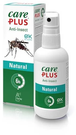 Care Plus Natural 60ml repelento buteliukas su pakuote