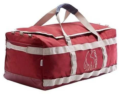 Danija Nordisk Skara 70L gear bag burnt red krepšys