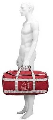 Danija Nordisk Skara 70L gear bag burnt red krepšys