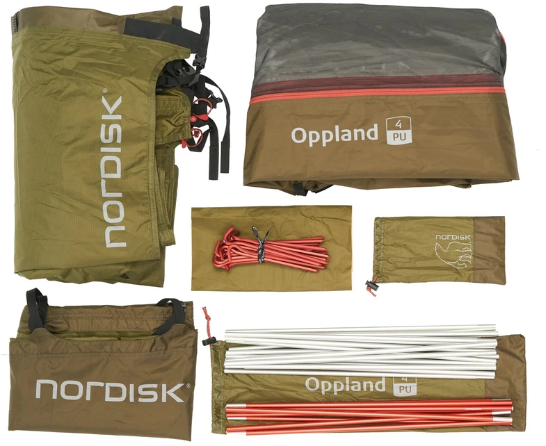 Danija Nordisk Oppland 4 PU dark olive palapinė