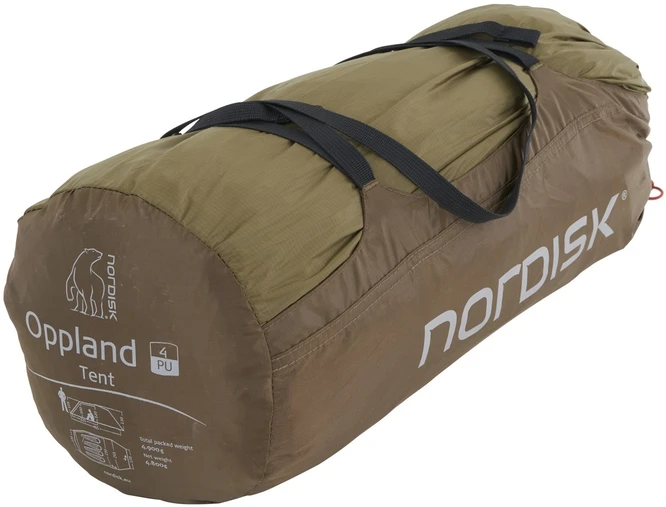 Danija Nordisk Oppland 4 PU dark olive palapinė