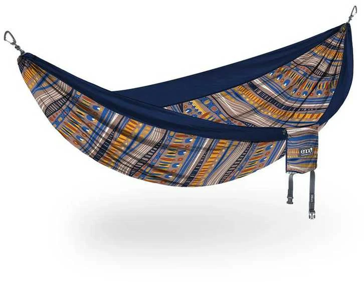 JAV Dvigulis hamakas Eno Double Nest Print tundra navy