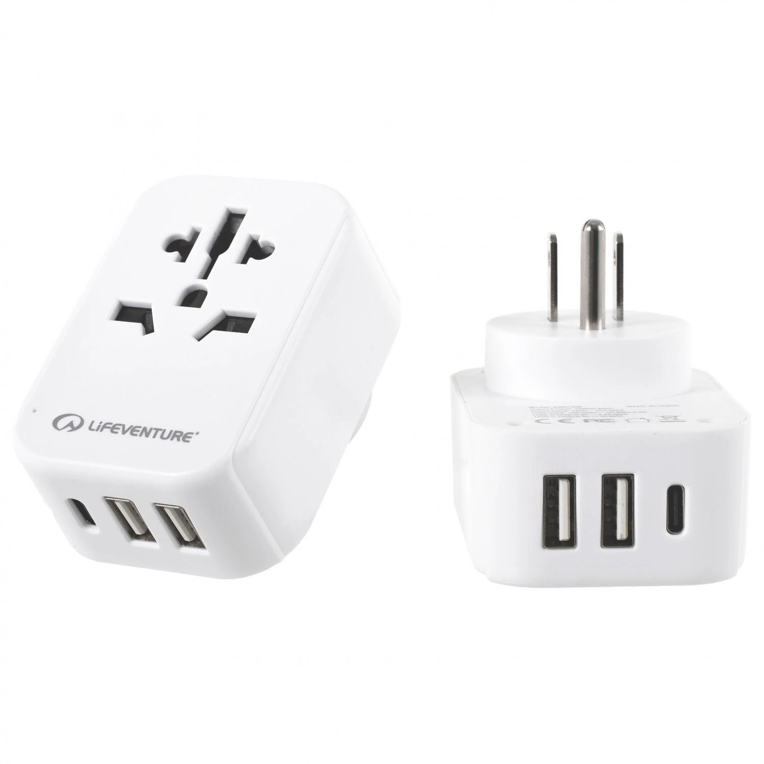 Elektros lizdų adapteris Lifeventure USB- World to USA