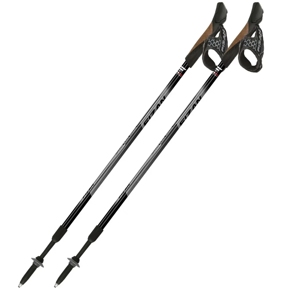Fizan NW Speed juodas šiaurietiško ėjimo lazdos