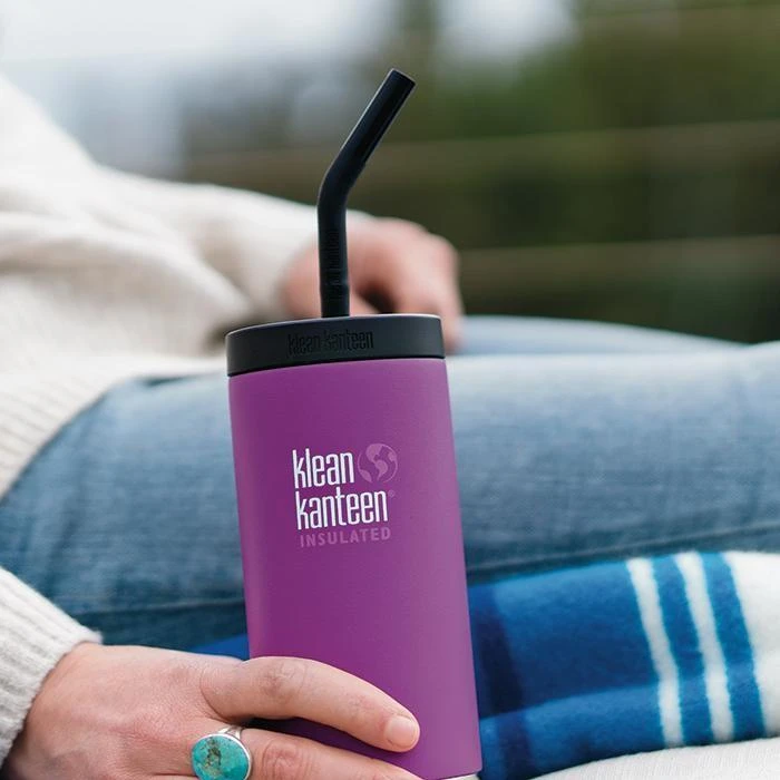 Gertuvė JAV Šiaudelis su dangteliu Klean Kanteen TKWide Straw Cap