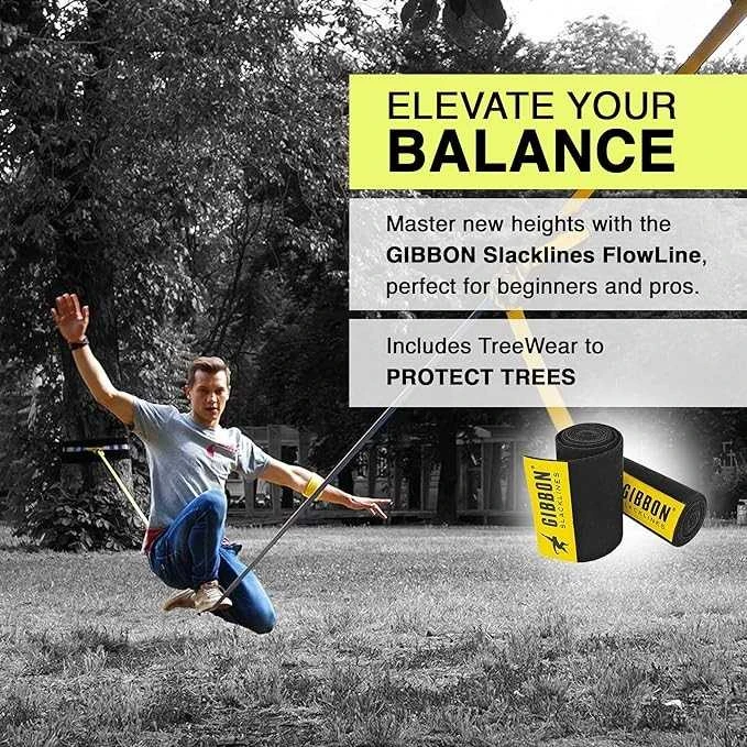 Kinija Gibbon Flow Line TreeWear Slackline Set 25m/2,5 cm