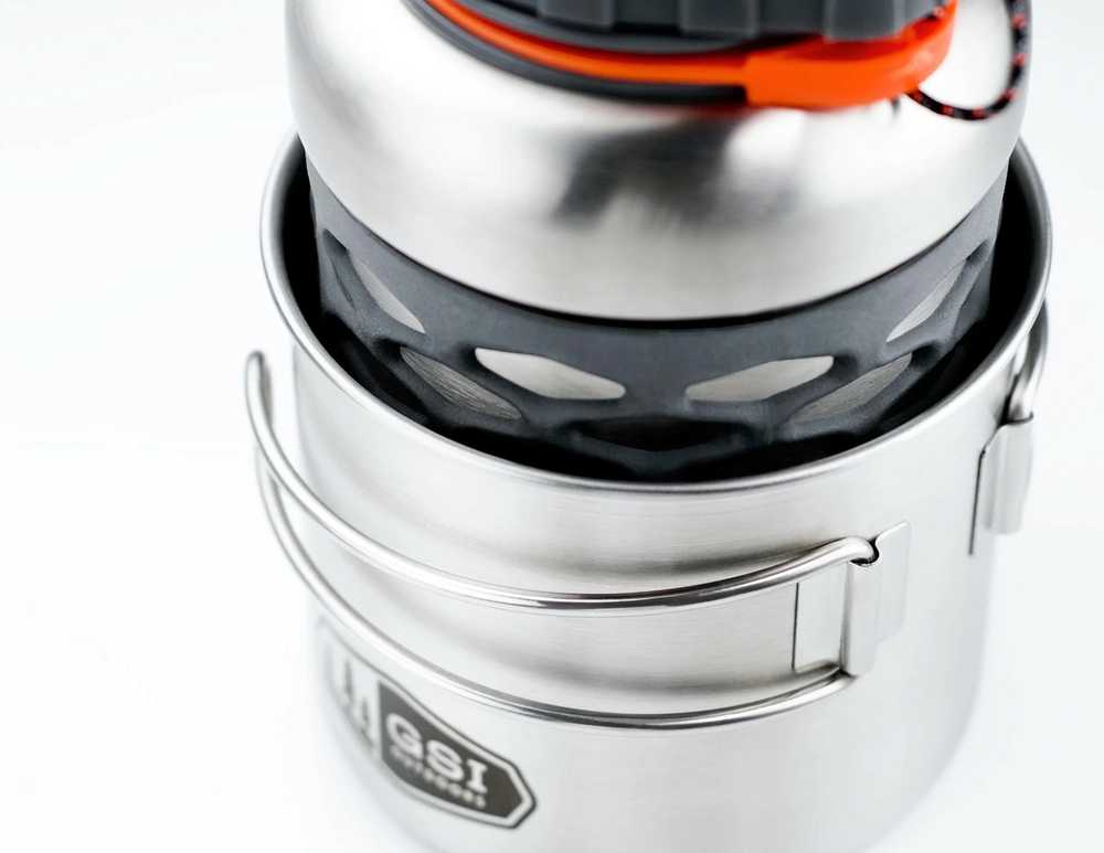 Turistinis puodelis GSI Outdoors Stainless Bottle Cup/Pot 530ml