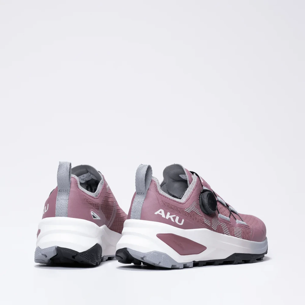 Italija AKU Furiosa BOA Womens dark pink/pilkas vaikščiojimo avalynė
