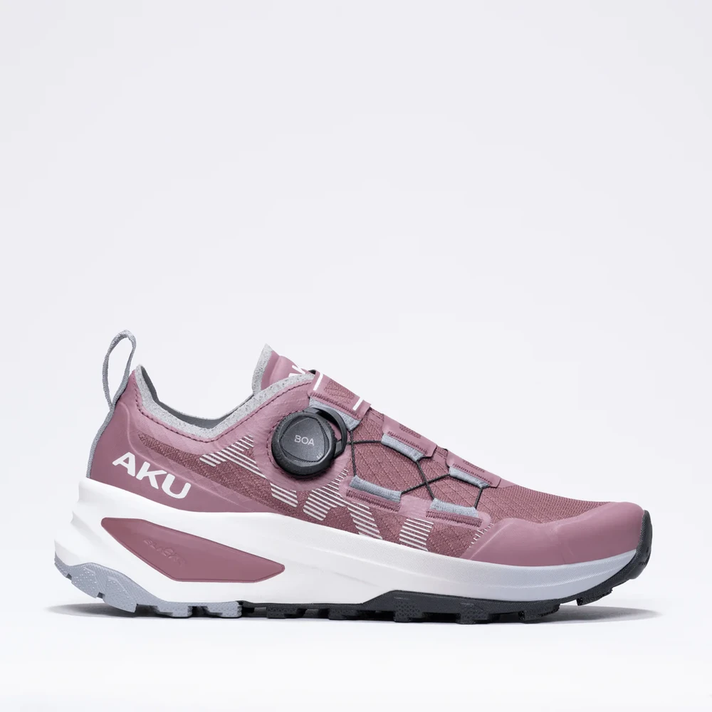 Italija AKU Furiosa BOA Womens dark pink/pilkas vaikščiojimo avalynė