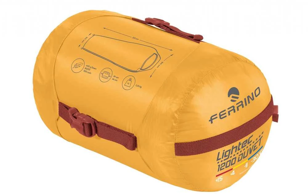 Italija Ferrino Lightec 1400 Duvet RDS Down pūkinis miegmaišis
