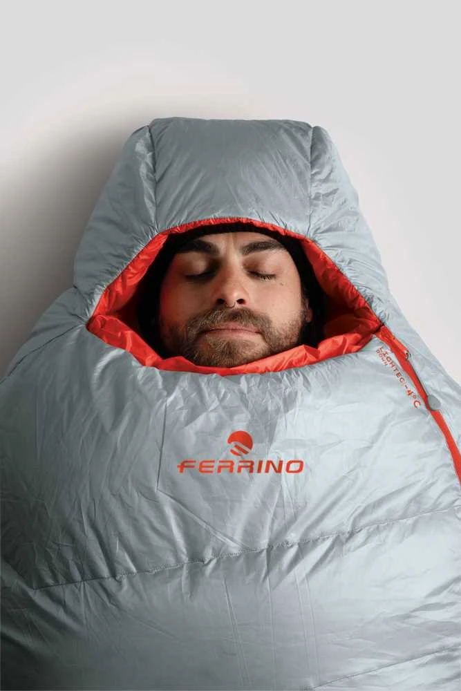 Italija Ferrino Lightec -4C Down regular light pilkas pūkinis miegmaišis