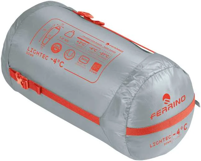 Italija Ferrino Lightec -4C Down regular light pilkas pūkinis miegmaišis