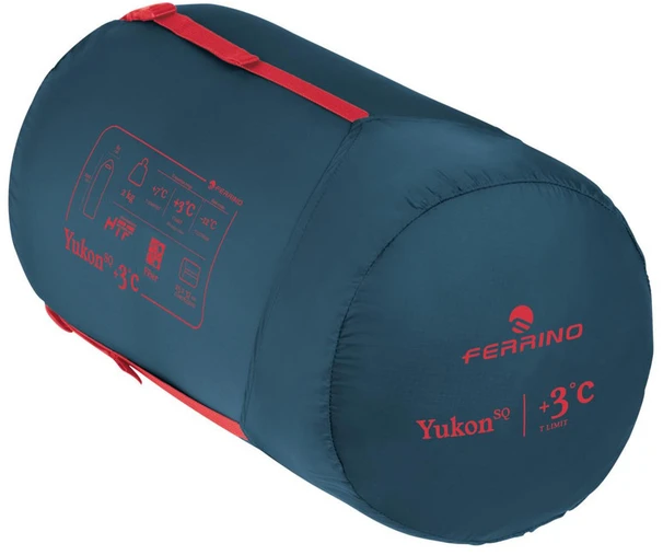Italija Ferrino Yukon SQ +3C rosso-mėlynas miegmaišis