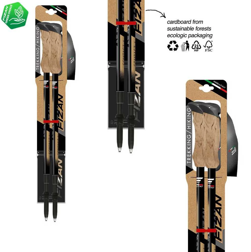 Italija Fizan Compact 4 beige ėjimo lazdos