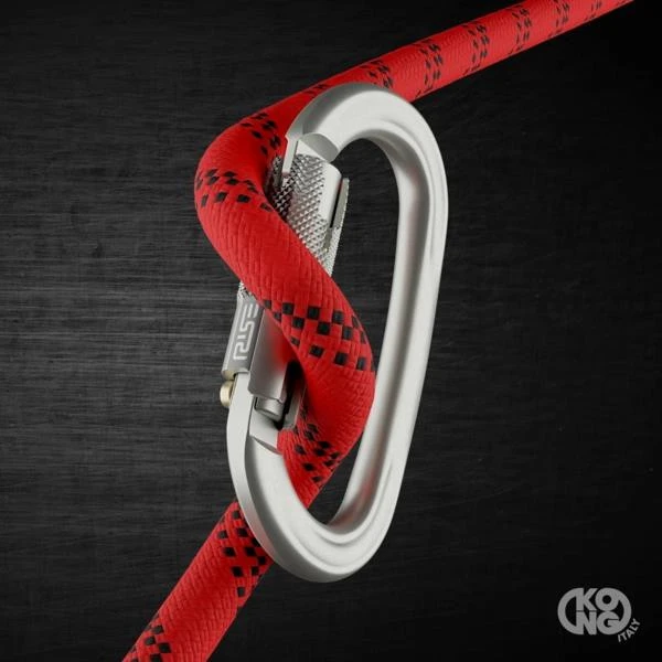 Italija Kong Ovalone Rise Lock juodas karabinas