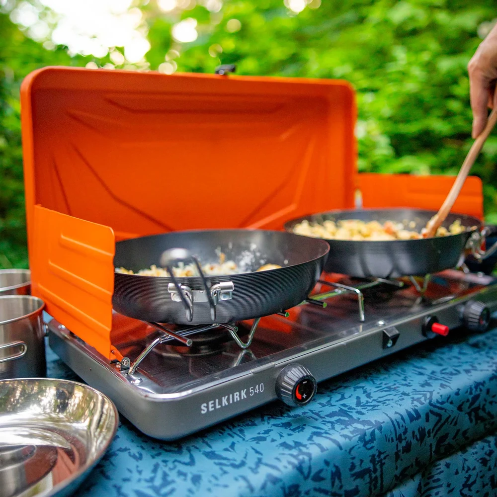 JAV GSI Carbon Steel Frypan 25 cm – anglinio plieno keptuvė su sulankstoma rankena