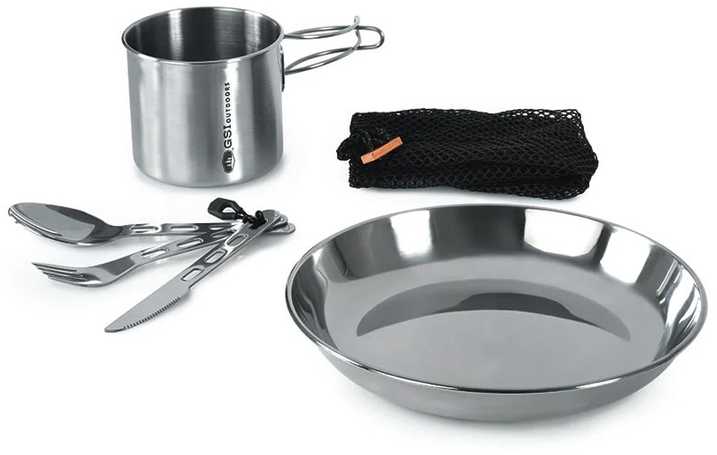JAV GSI Glacier Stainless 1 asmens komplektas