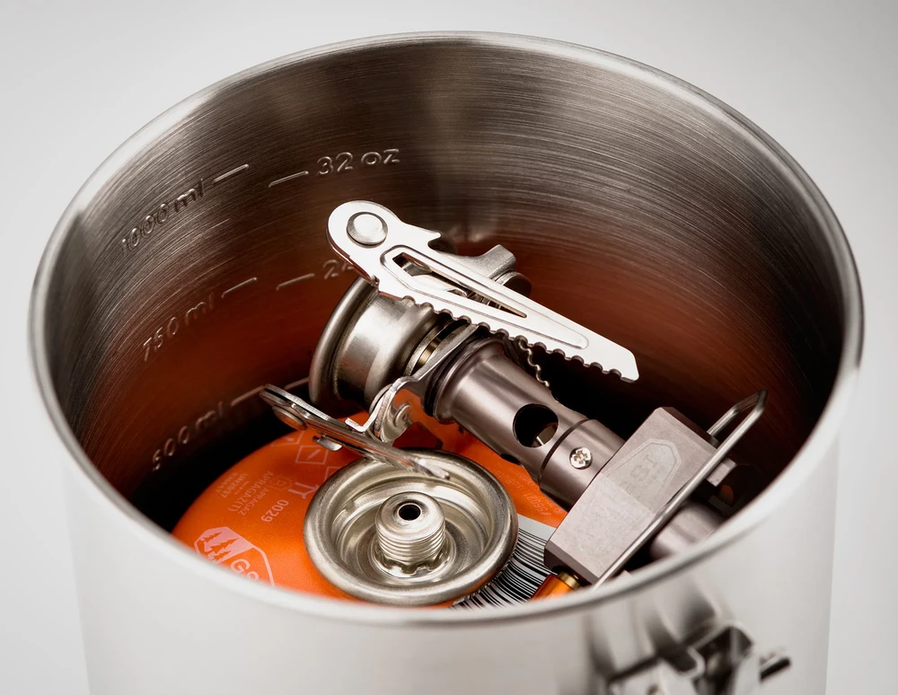 JAV GSI Outdoors Glacier Stainless Boiler 1,1 L nerūdijančio plieno turistinis puodas