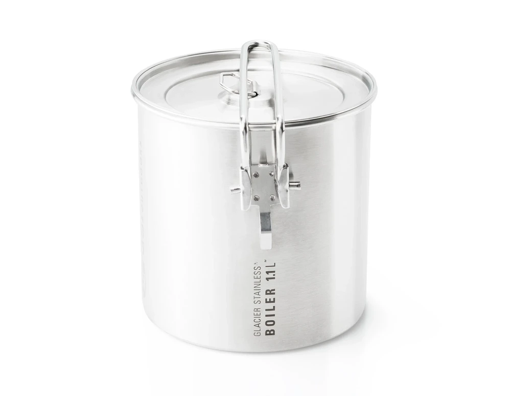 JAV GSI Outdoors Glacier Stainless Boiler 1,1 L nerūdijančio plieno turistinis puodas