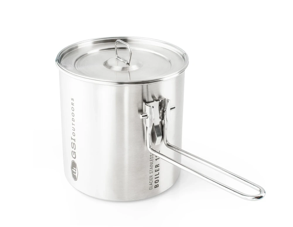 JAV GSI Outdoors Glacier Stainless Boiler 1,1 L nerūdijančio plieno turistinis puodas