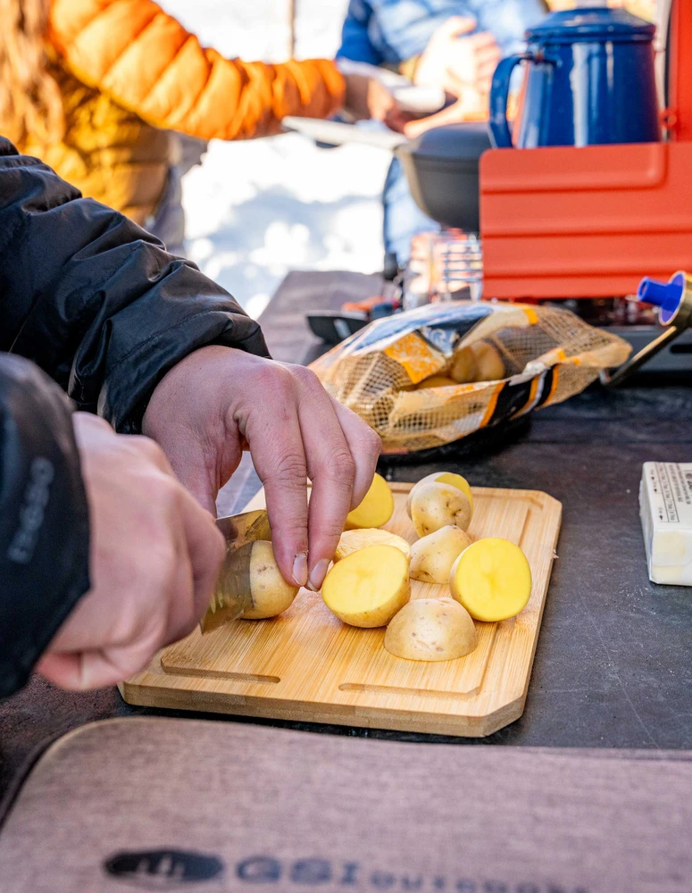 JAV GSI Outdoors Rakau Bamboo Cutting Board bambukinė pjaustymo lentelė