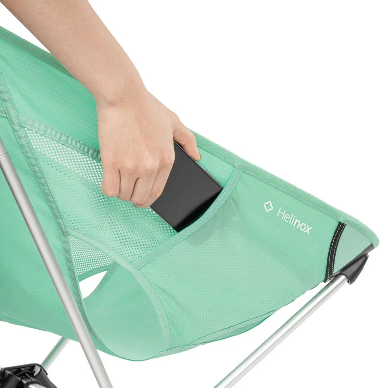 JAV Helinox Chair One High-Back (re) biscay žalias sudedama kėdė