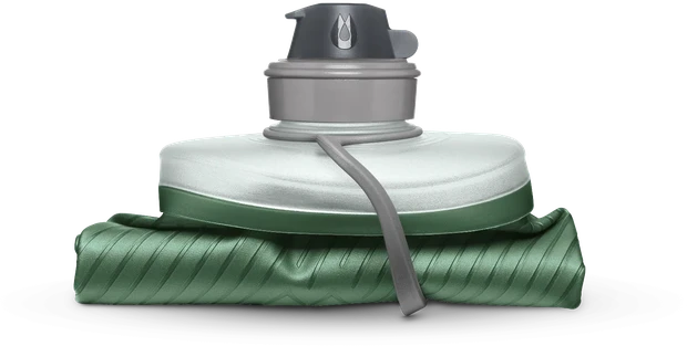 JAV HydraPak Flux 1.5L sulankstoma gertuvė sage žalias