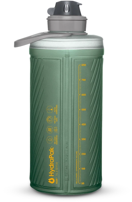 JAV HydraPak Flux 1L sulankstoma gertuvė 1 l sage žalias
