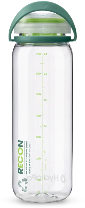 JAV HydraPak Recon 750 ml clear/evergreen and lime gertuvė
