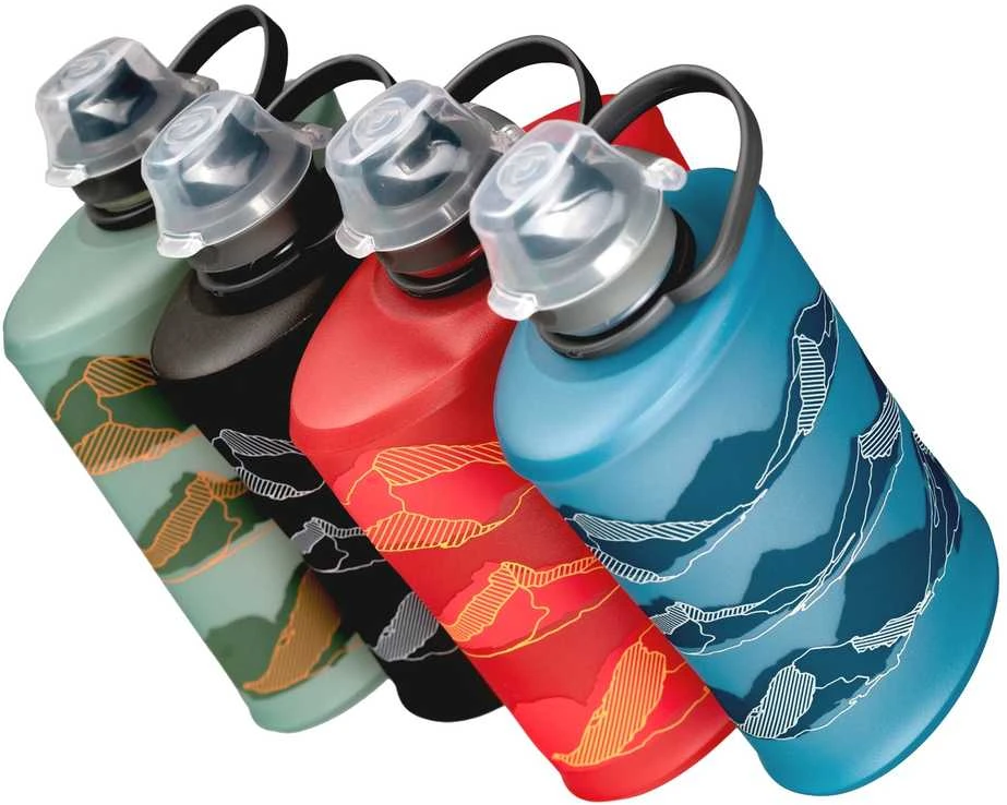 JAV HydraPak Stow Mountain Bottle 500ml tahoe mėlynas gertuvė