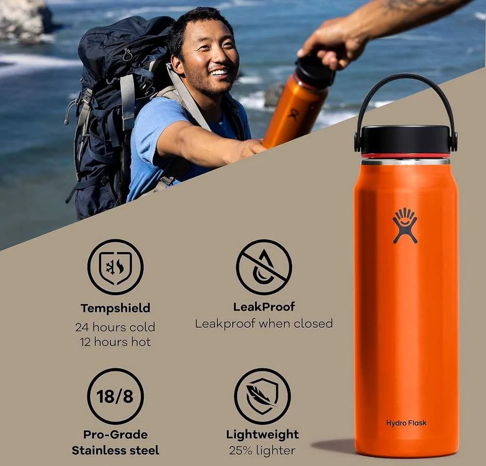 JAV Hydro Flask Trail series Lightweight 946 ml jasper termosinė gertuvė