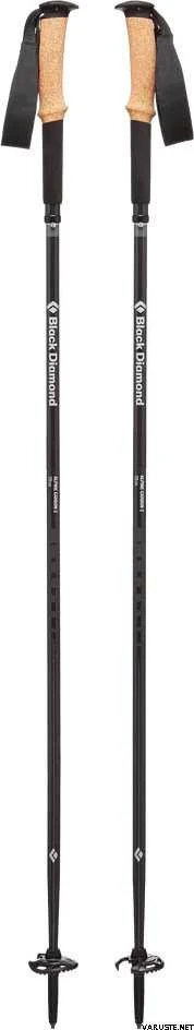 Black Diamond JAV Juodas Diamond Alpine Carbon Z lazdos - 100 cm