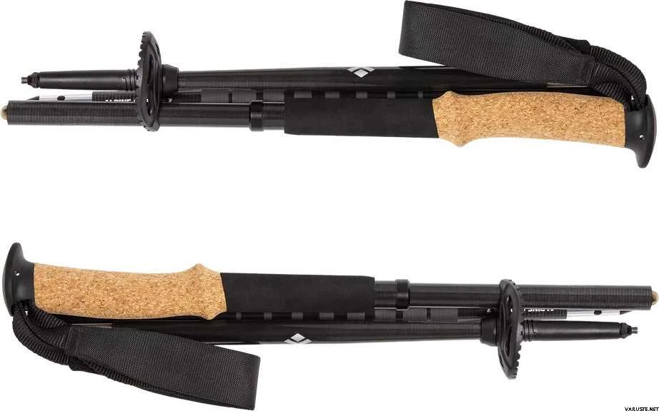Black Diamond JAV Juodas Diamond Alpine Carbon Z lazdos - 100 cm