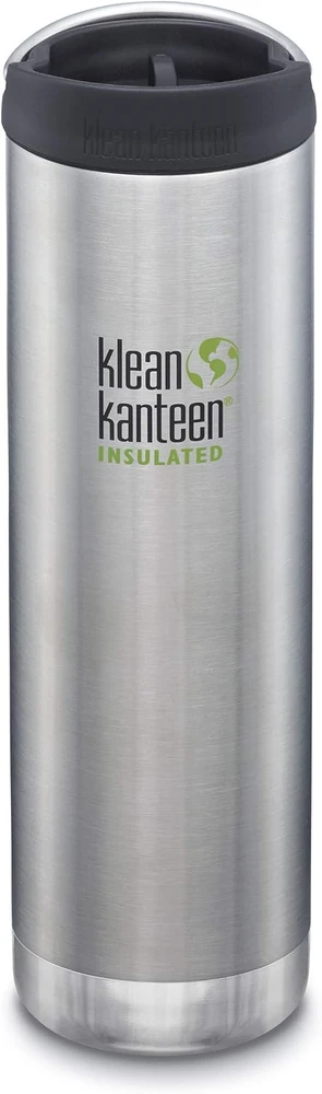 JAV Klean Kanteen TKWide 592 ml Brushed Stainless termo gertuvė su Café Cap