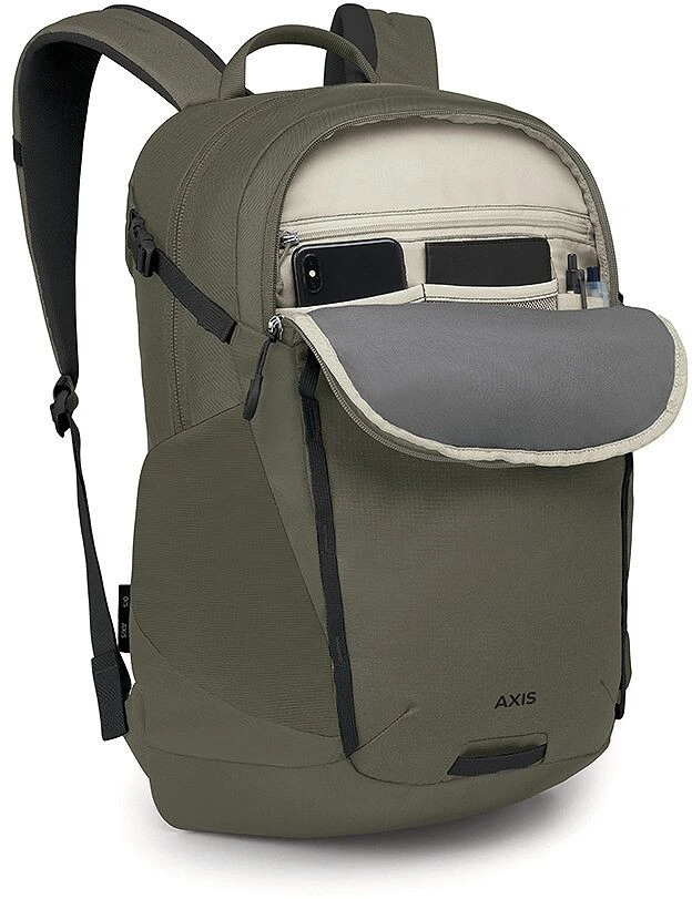 JAV Osprey Axis 24 L – kuprinė nešiojamajam kompiuteriui, Earl Pilkas