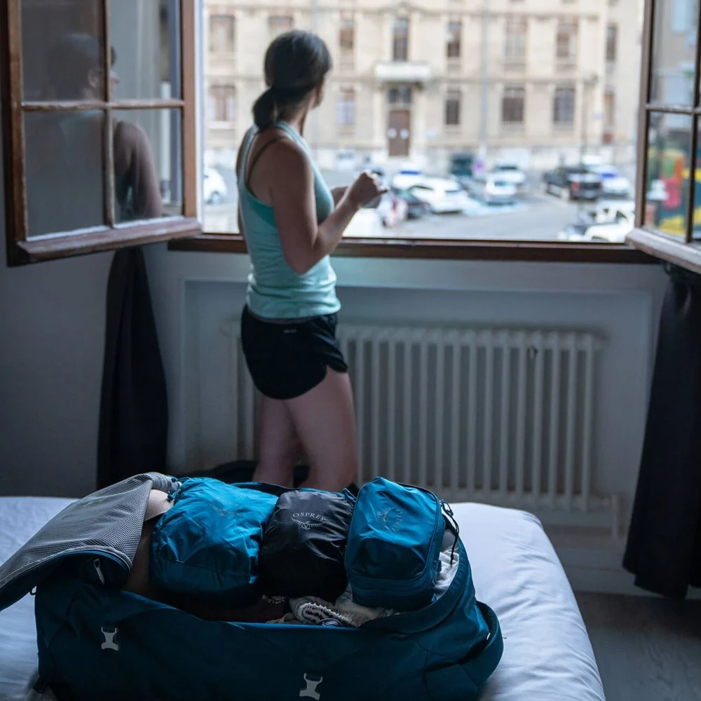 JAV Osprey Ultralite Packing cubes set juodas pakavimo maišeliai