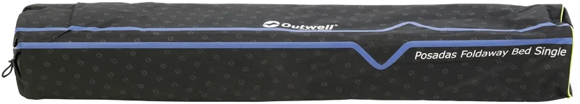 Lauko baldų komplektas „Outwell“ viengulė lova „Posadas“ – juoda