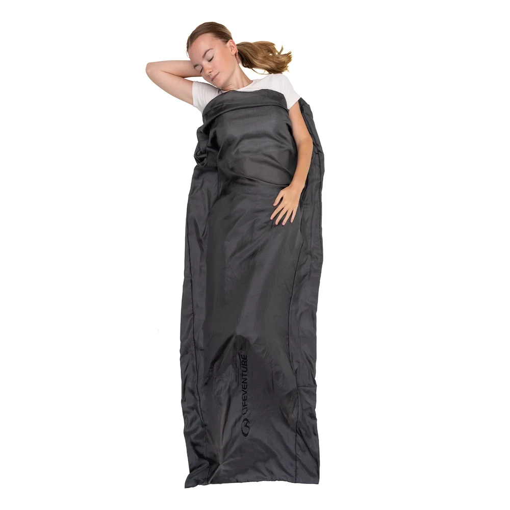 Miegmaišio įdėklas Lifeventure Silk Sleeping Bag Liner Rectangular - Stačiakampis
