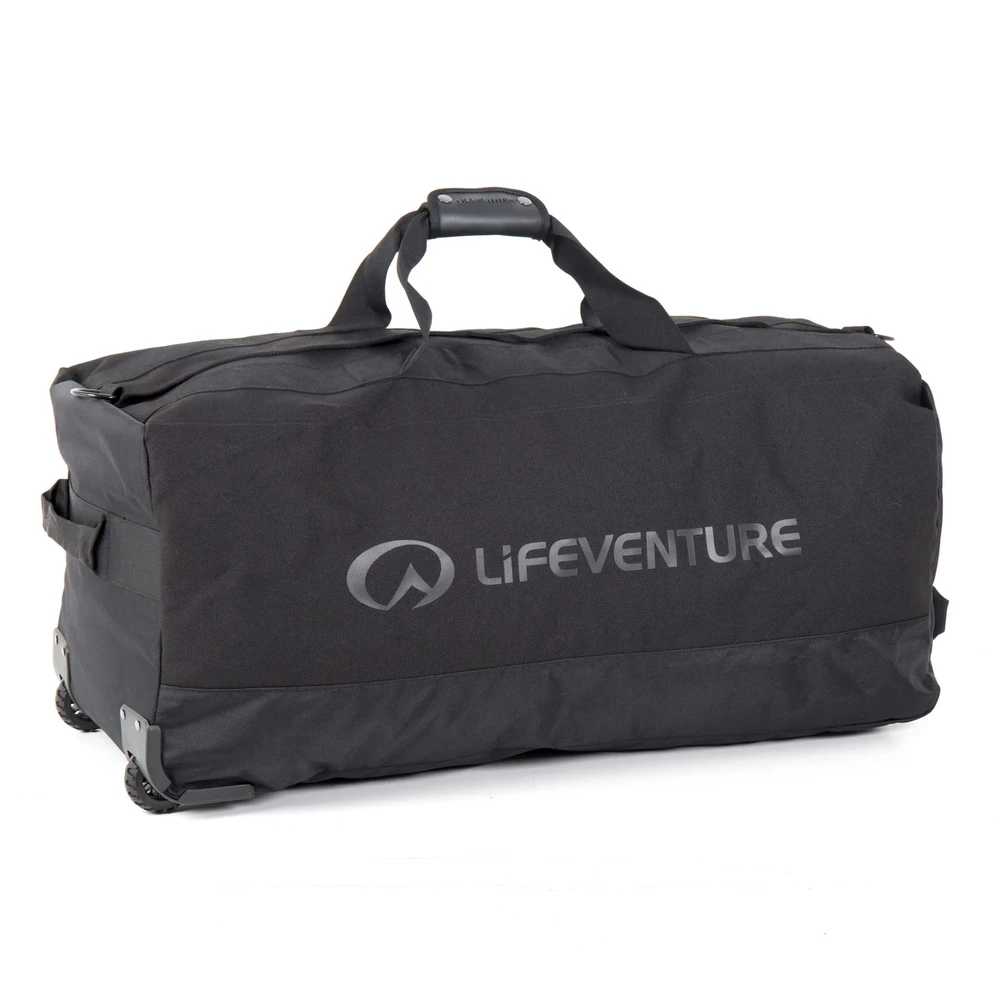 Lifeventure Kelioninis krepšys su ratukais, 120 l, Juodas