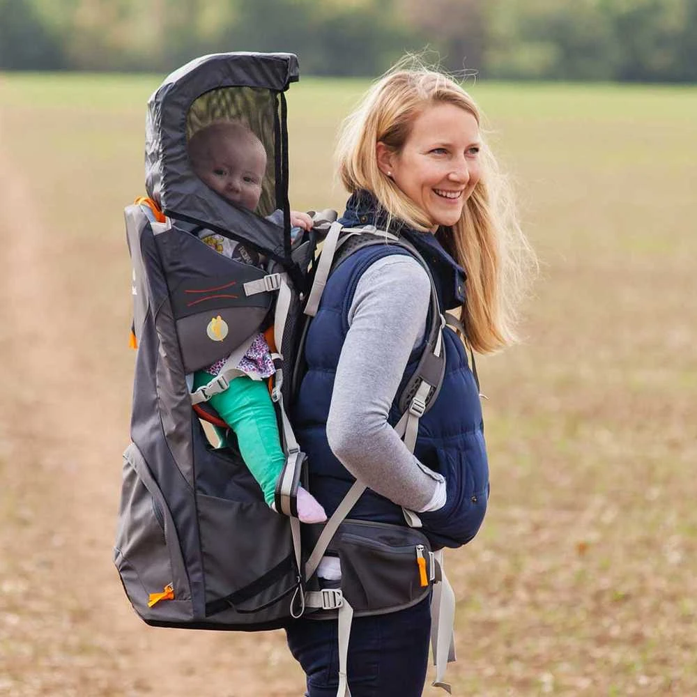 Jungtine Karalyste LittleLife Cross Country S4 child carrier pilkas nešyklė vaikams