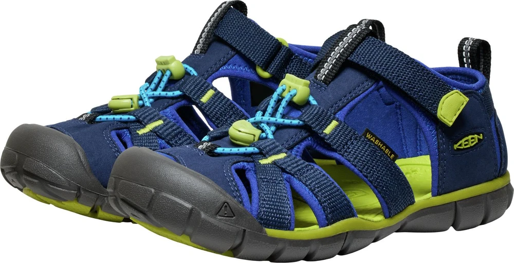 KEEN Seacamp II CNX Little Kid vaikiškos basutės – Naval Academy/Chartreuse