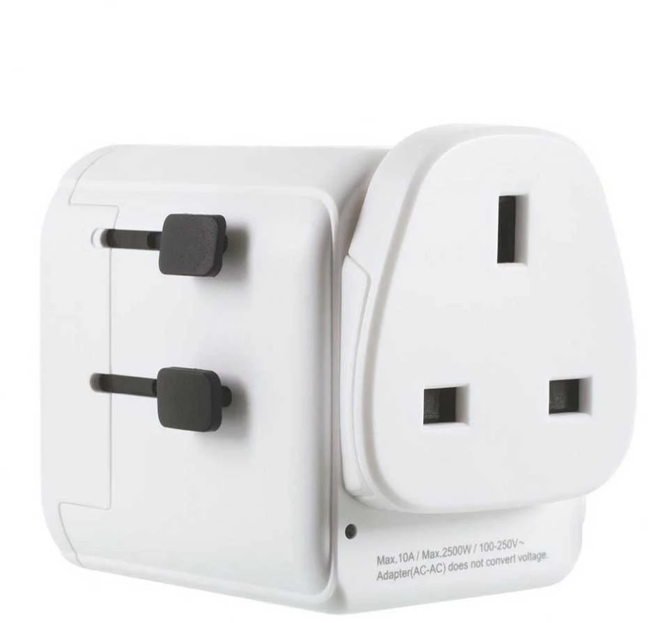 Kelioninis adapteris Lifeventure su UK lizdu ir slankikliais