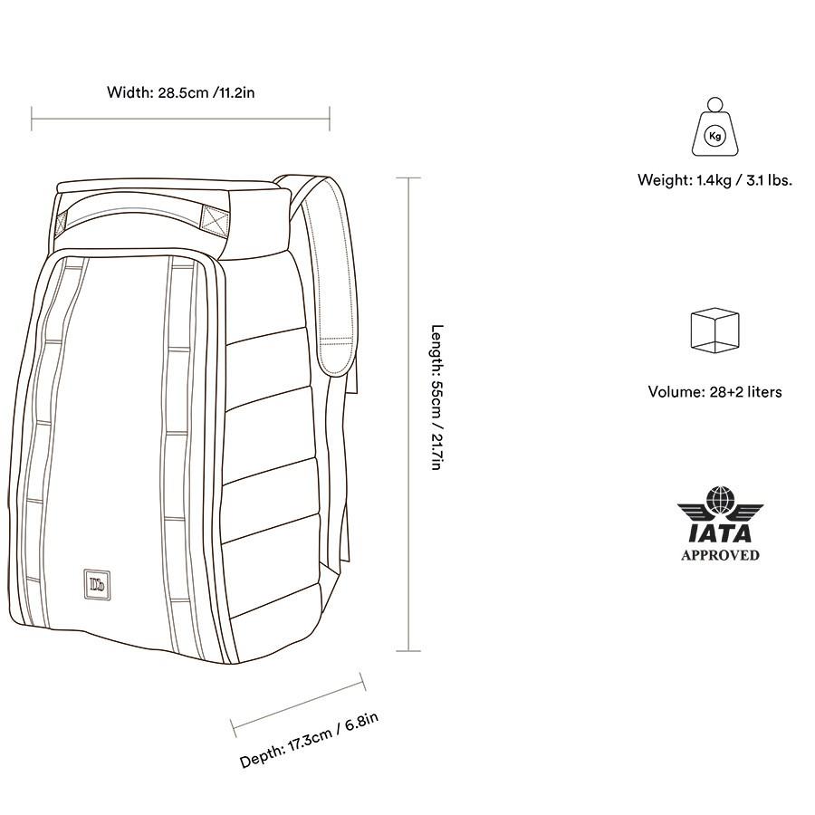 Kuprinė Douchebags The Strom 30L ice mėlynas, žema kaina Varle.lt
