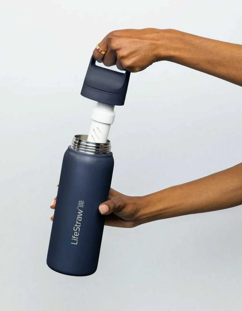Gertuvė LifeStraw GO Series Stainless Steel 1000 ml juodas