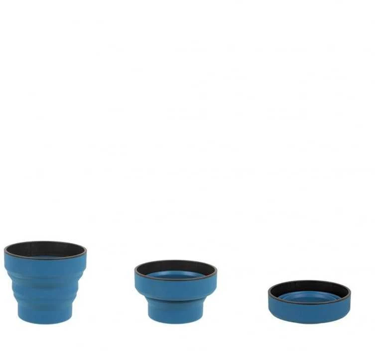 Suspaudžiamas puodelis Lifeventure Silicone Ellipse FlexiMug - Tamsiai mėlyna